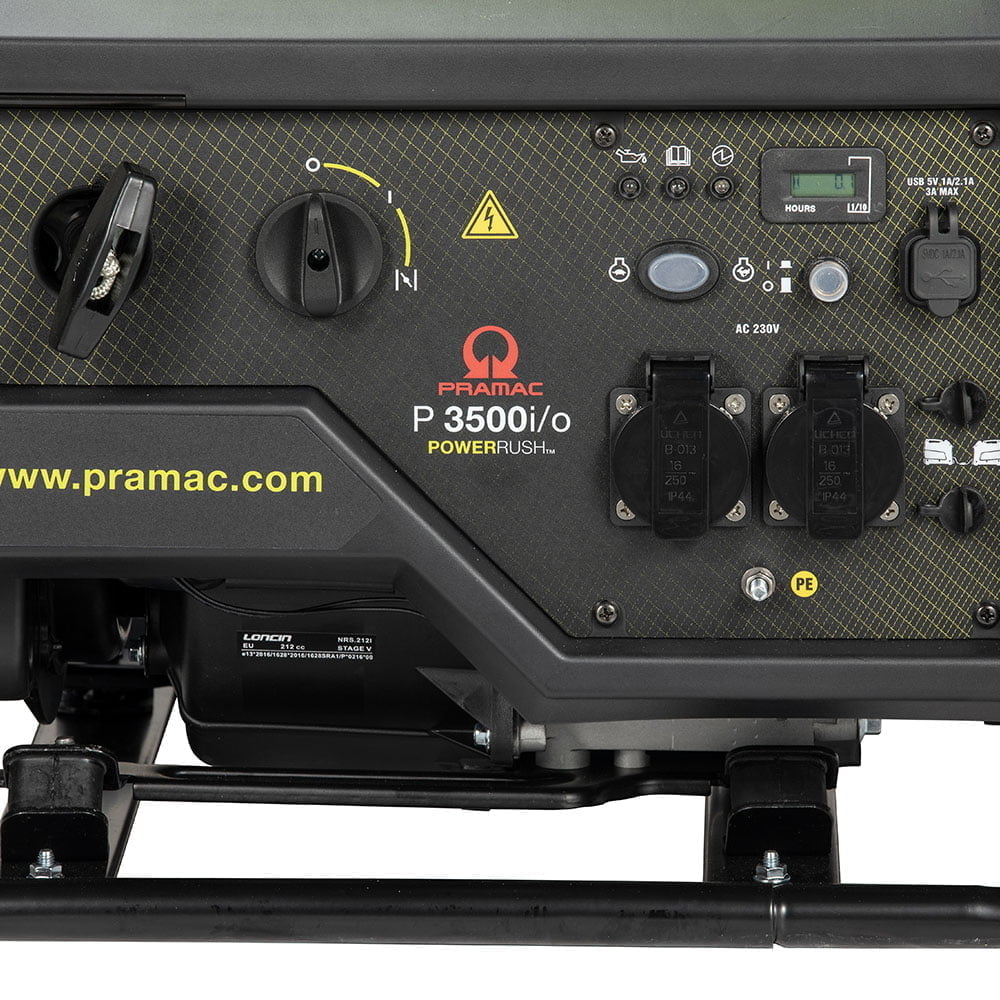 Pramac P3500i/o 3000W Petrol Inverter Generator image 2