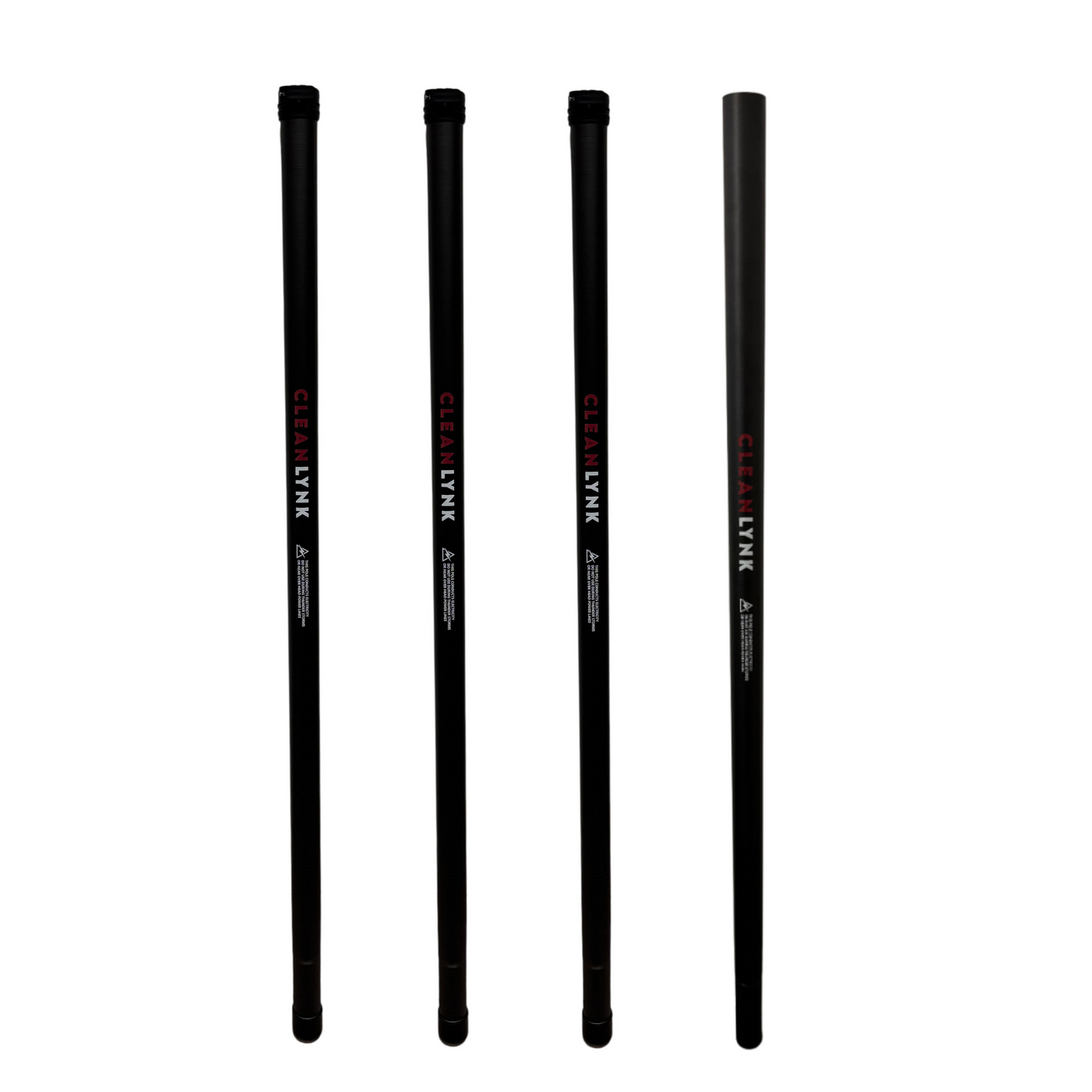 4 Pole Set (20ft) - CleanLynk 51MM Clamped Carbon Fibre Gutter Vacuum Poles 1.5M