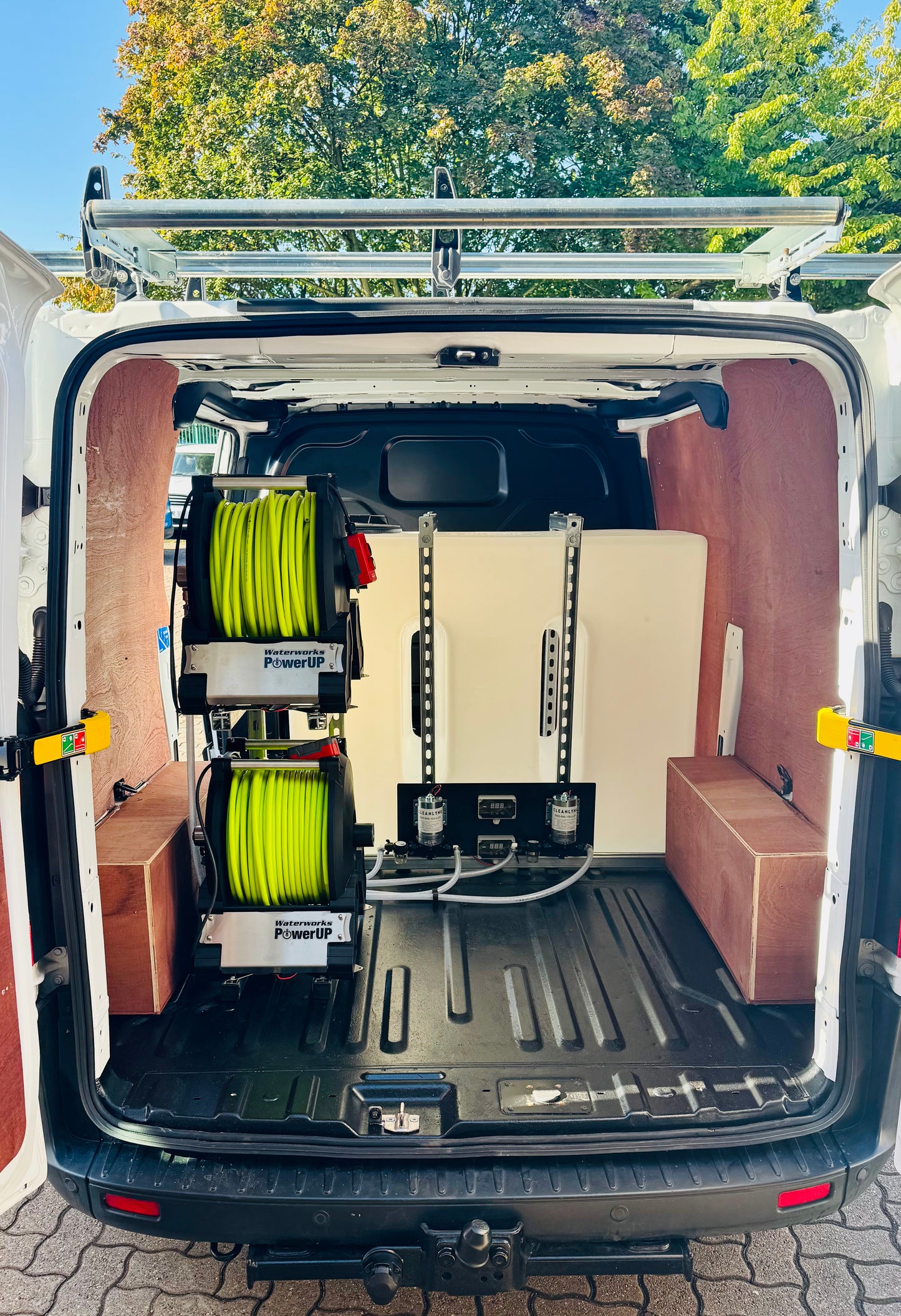 500L Dual Operator Van Mounted Water Fed Pole Window Cleaning System