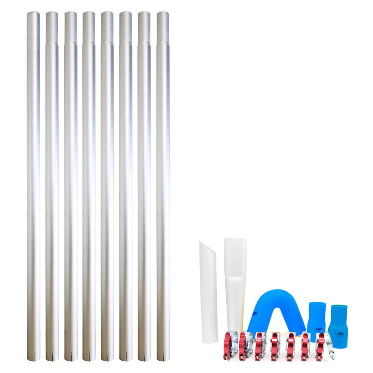 Lightweight Aerospace Aluminium 51MM Gutter Vacuum Poles