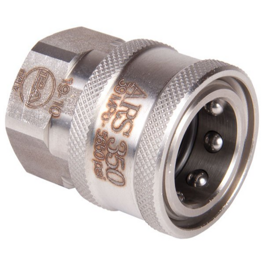 MAXI Stainless Steel Quick Release Coupling 3/8" BSP Female image 0