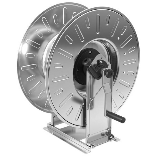 Faicom 60M 3/4" Hose Stainless Steel Manual Hose Reel 20 BAR image 0