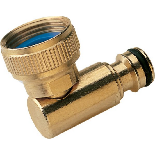 Hozelock Style 3/4" F Thread 90 Degree Hose Reel Swivel