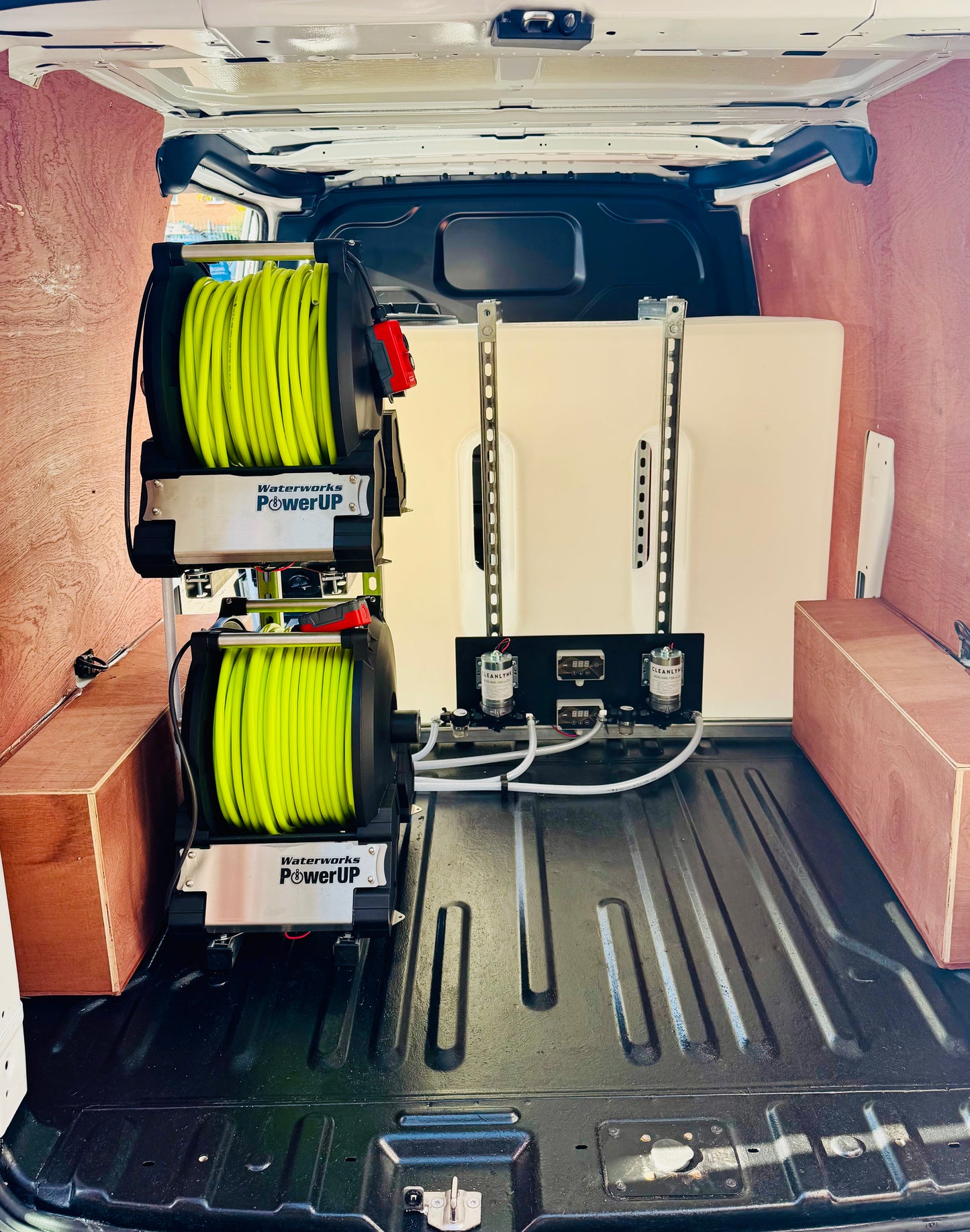 500L Dual Operator Van Mounted Water Fed Pole Window Cleaning System