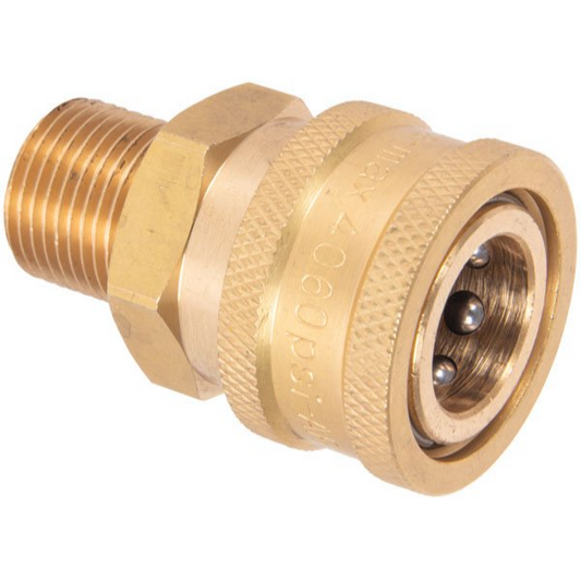 MIDI Brass Quick Release Coupling 3/8" BSP Male image 0