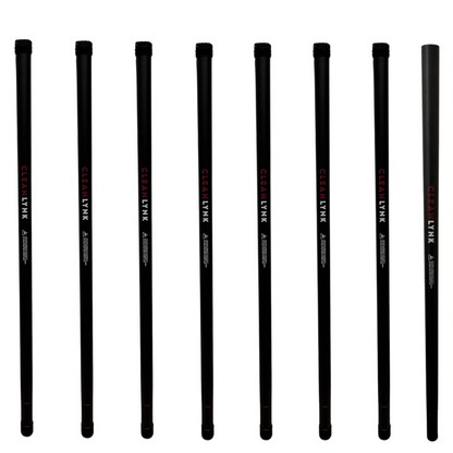 8 Pole Set (40ft) - CleanLynk 51MM Clamped Carbon Fibre Gutter Vacuum Poles 1.5M