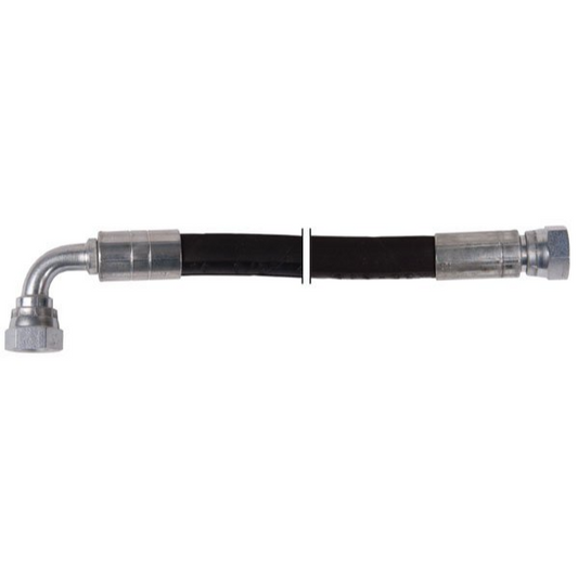 330MM 3/8" 1 Wire 3/8" BSP F 90 Degree x 3/8" BSP Straight 210 BAR High Pressure Reel Connection Hose