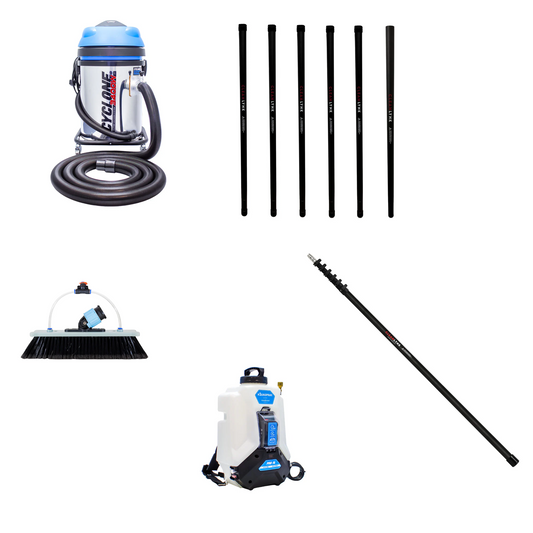 3400W 50L Twin Motor Gutter Cleaning & Vacuuming Starter Kit