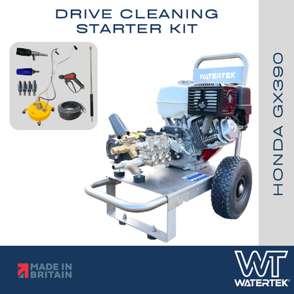 Watertek Honda GX390 21LPM 200 BAR Petrol Pressure Washer Starter Kit