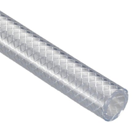 1/2” Clear Reinforced PVC Hose - Per Metre