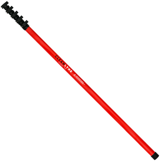 Cleanlynk Scout22 V2 Anti Spin Hybrid Carbon Fibre & Fibreglass Water Fed Pole 22FT