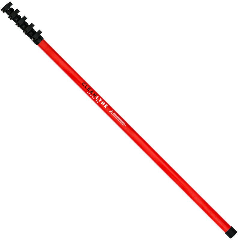 Cleanlynk Scout25 V2 Anti Spin Hybrid Carbon Fibre & Fibreglass Water Fed Pole 25FT