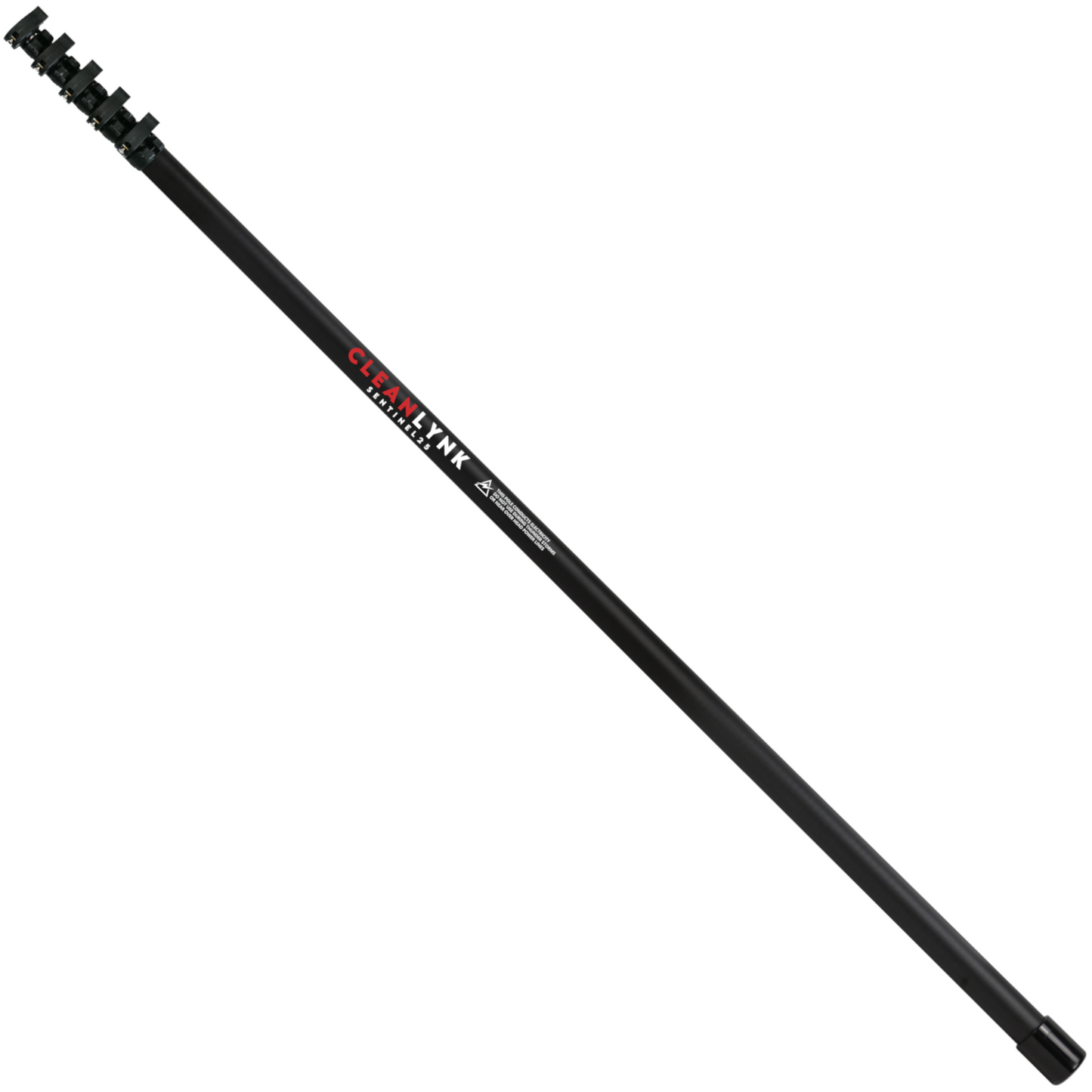 CleanLynk Sentinel25 Compact V2 24T Anti Spin Carbon Fibre Water Fed Pole 25FT
