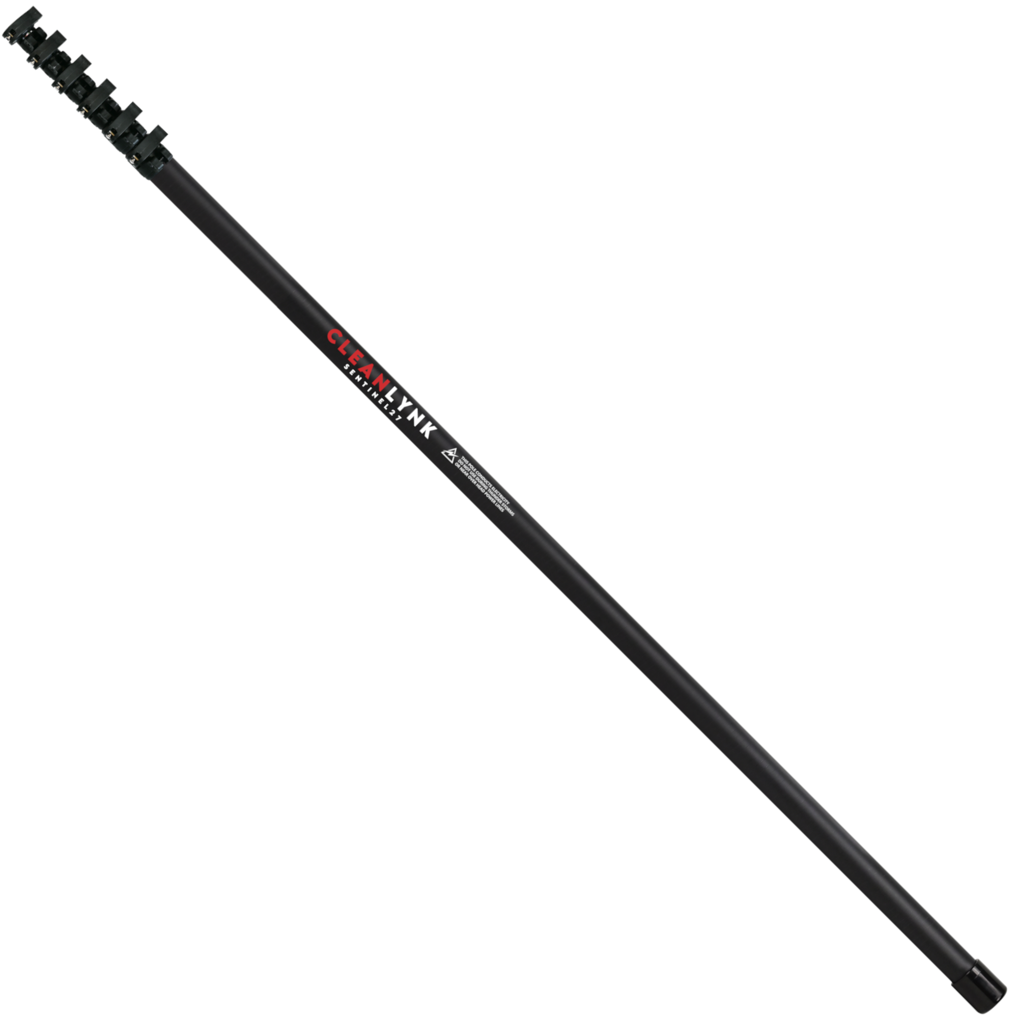 CleanLynk Sentinel27 V2 24T Anti Spin Carbon Fibre Water Fed Pole 27FT ...