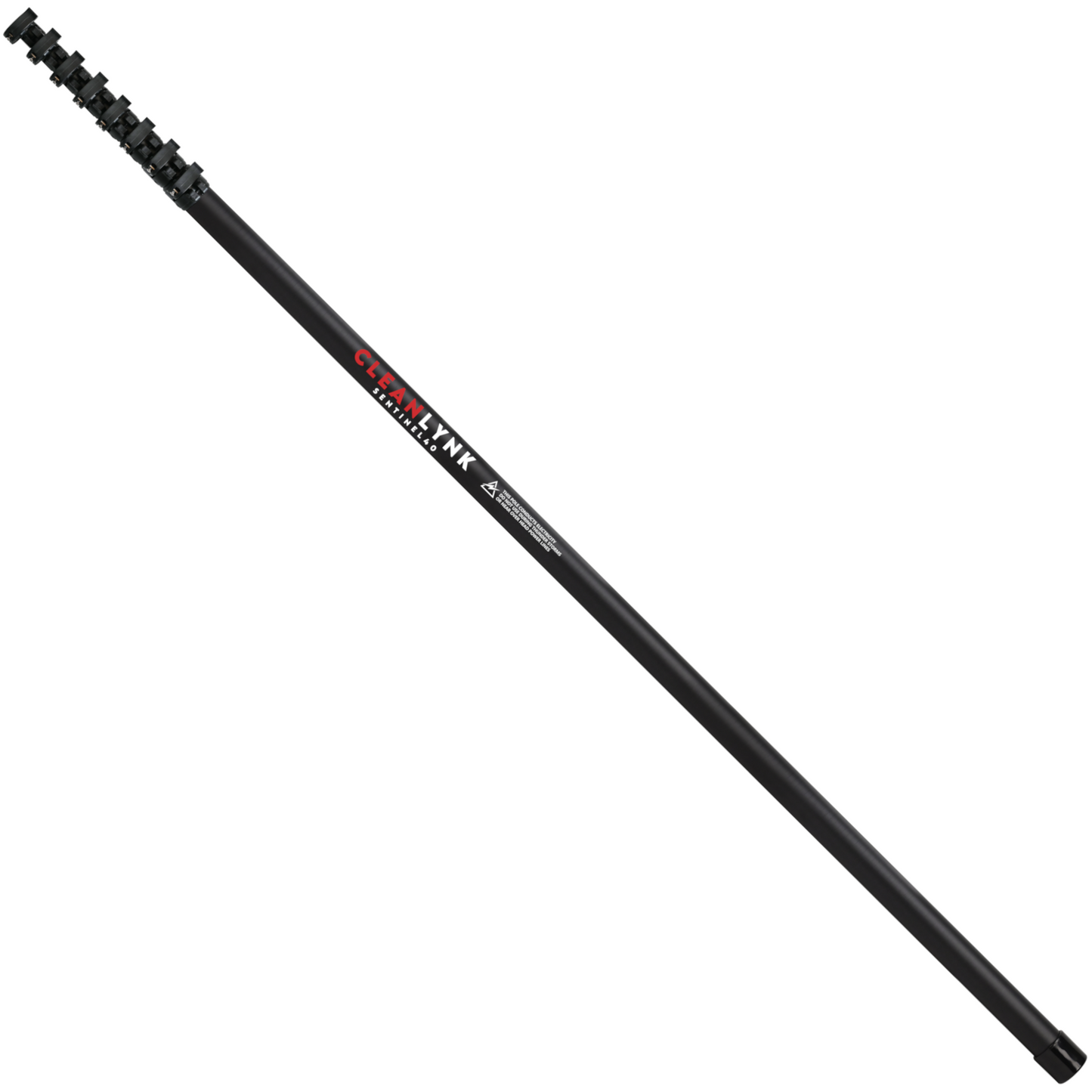 CleanLynk Sentinel40 V2 24T Anti Spin Carbon Fibre Water Fed Pole 40FT