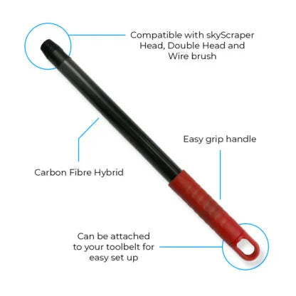 SkyScraper® Mini Short Handle Roof Scraping Pole