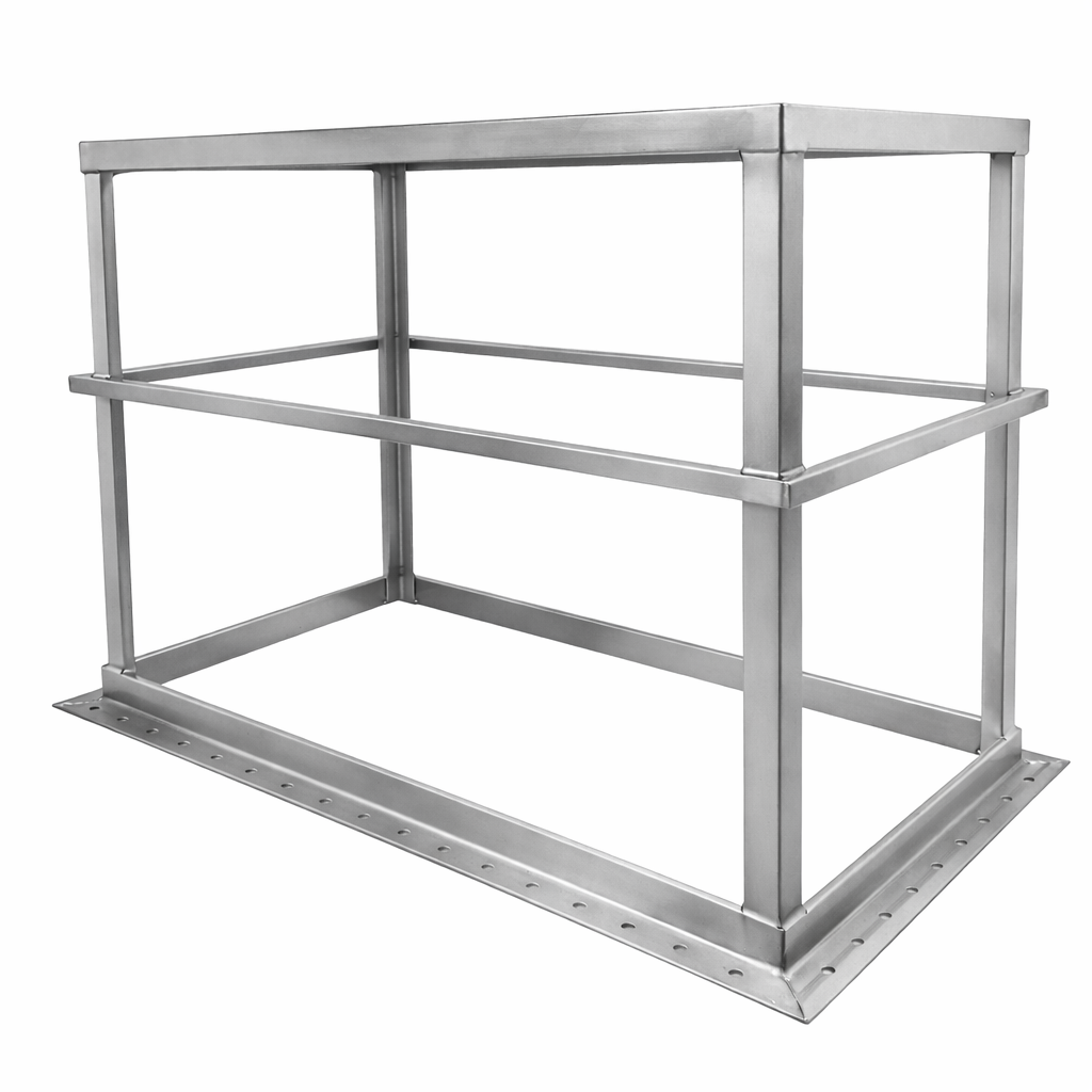 Cleanlynk IRONCLAD 650L Upright Baffled Window Cleaning Water Tank Stainless Steel Retaining Frame (Frame Only)