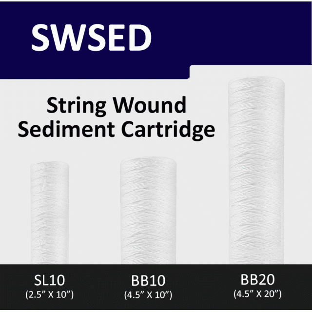 String Wound 5 Micron Sediment Pre-Filter Cartridge