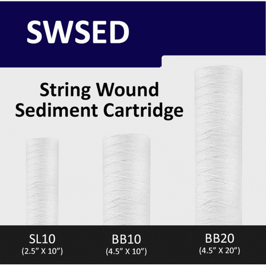 String Wound 5 Micron Sediment Pre-Filter Cartridge