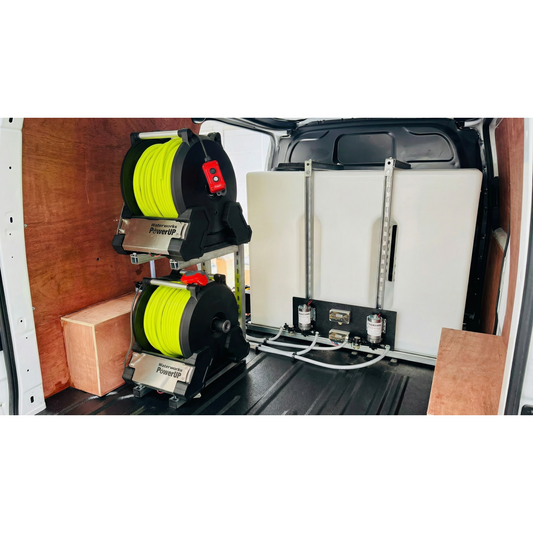 Cleanlynk CORE 350L Dual Operator Van Mounted Water Fed Pole Window Cleaning System