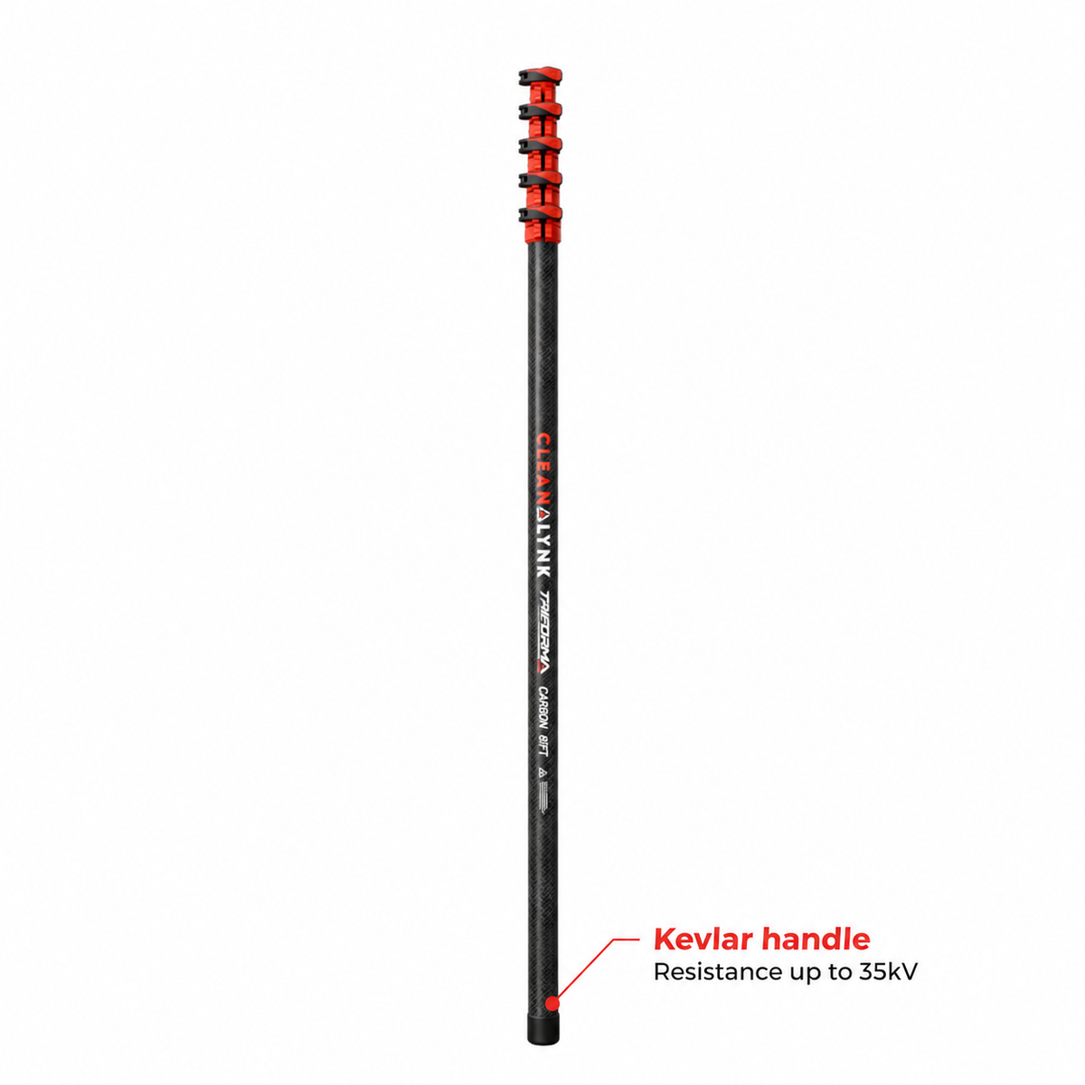 24T carbon fibre. Kevlar handle.