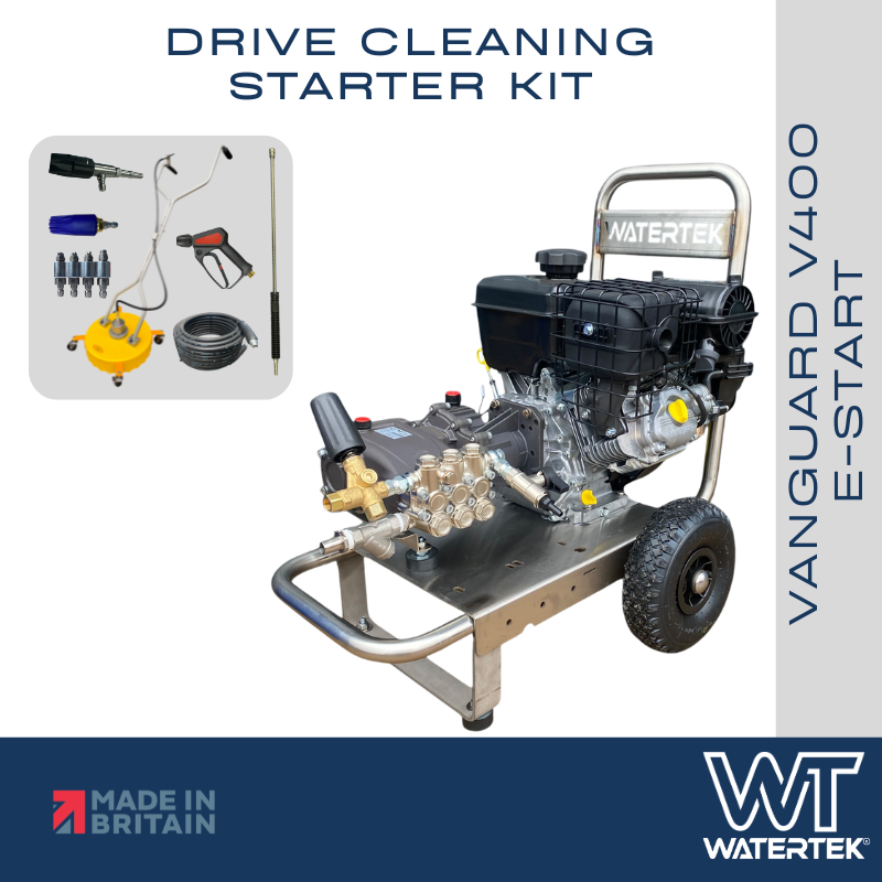 Watertek Vanguard V400 21LPM 200 BAR Petrol Pressure Washer Starter Kit