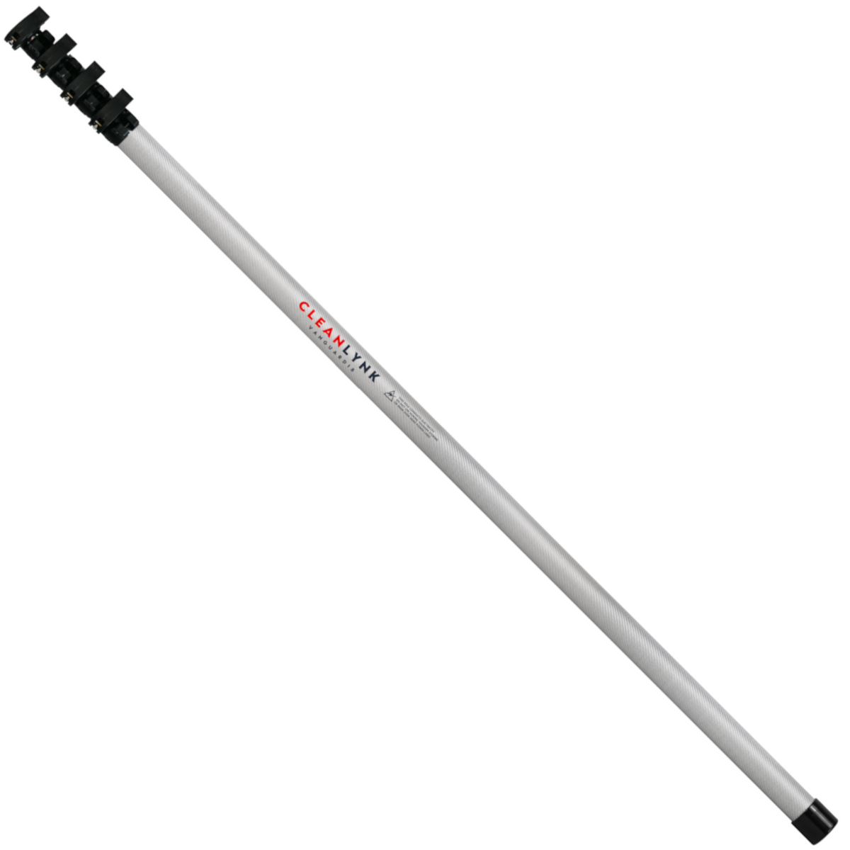 CleanLynk Vanguard18 IRONCLAD MAX V2 Ultra High Mod Anti Spin Carbon Fibre Water Fed Pole 18FT