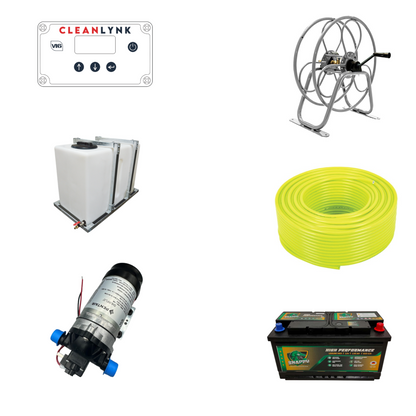 350L Single Operator Van Mounted Water Fed Pole Window Cleaning System