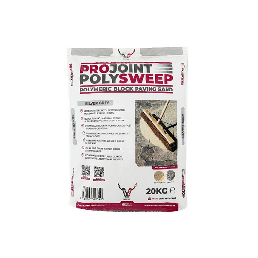 Nexus ProJoint™ Polysweep™ Polymeric Block Paving Setting Sand - Silver Grey - 20KG image 0