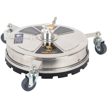 BE 14" Stainless Steel Whirlaway Flat Surface Cleaner image 0