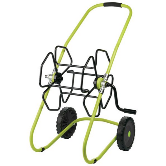 Trolley Mounted 50M 1/2" / 25M 3/4" Hose Manual Hose Reel 10 BAR image 0