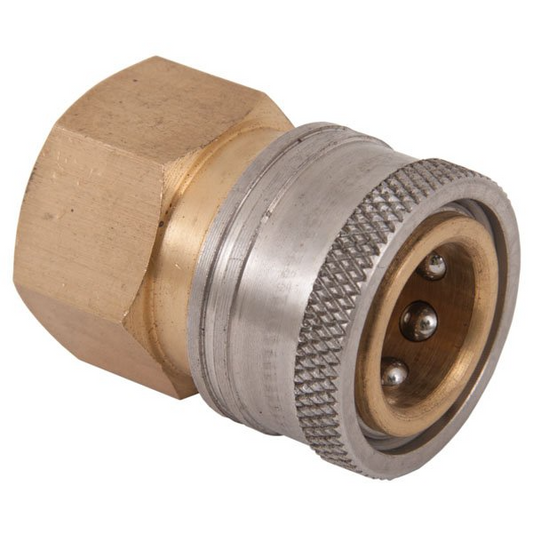 MIDI Brass & Stainless Steel Quick Release Coupling 3/8" NPT Female image 0