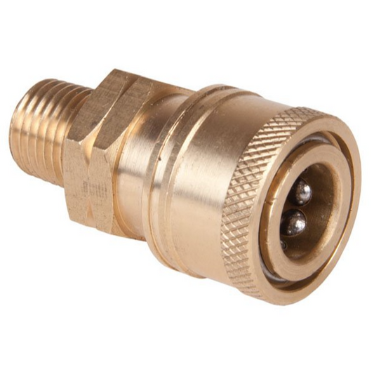 MINI Brass Quick Release Coupling 1/4" NPT Male image 0