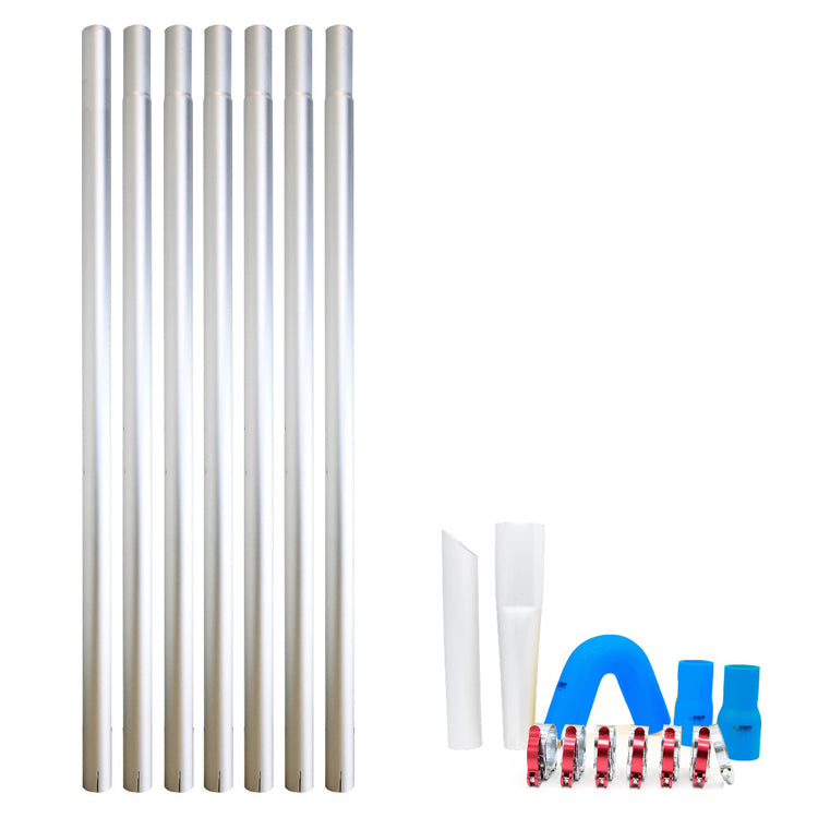 Lightweight Aerospace Aluminium 51MM Gutter Vacuum Poles