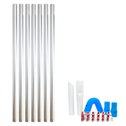 Lightweight Aerospace Aluminium 51MM Gutter Vacuum Poles