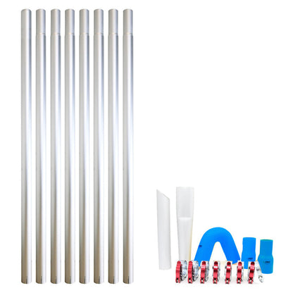 Lightweight Aerospace Aluminium 51MM Gutter Vacuum Poles