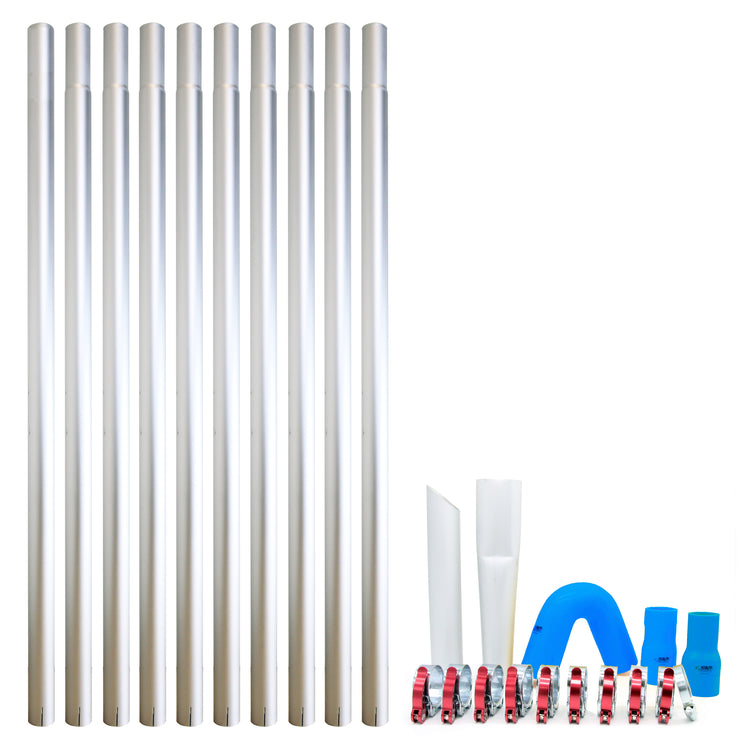 Lightweight Aerospace Aluminium 51MM Gutter Vacuum Poles