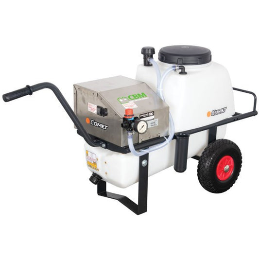 Comet CBM1500HP 12V 5.7 LPM 10 BAR 50L Soft Washing Trolley