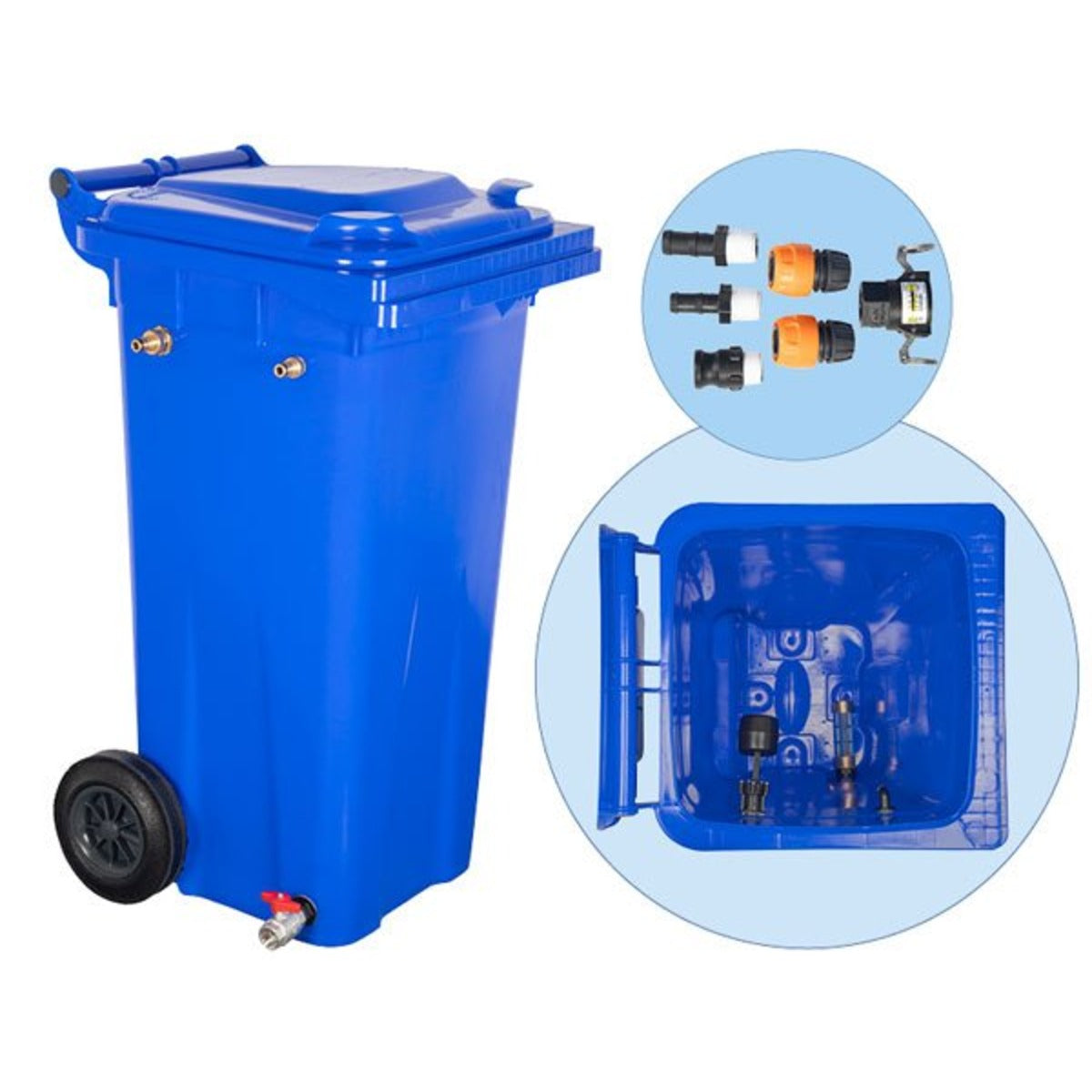 120L Wheelie Bin Style Pressure Washer Buffer Tank