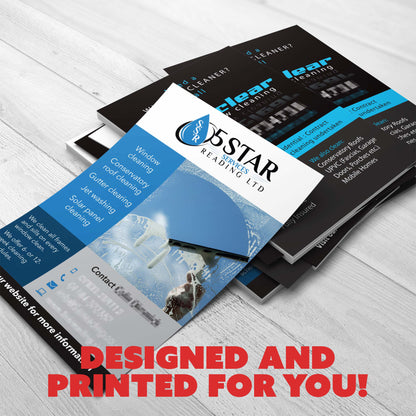 A5 Flyers - Designed and Printed