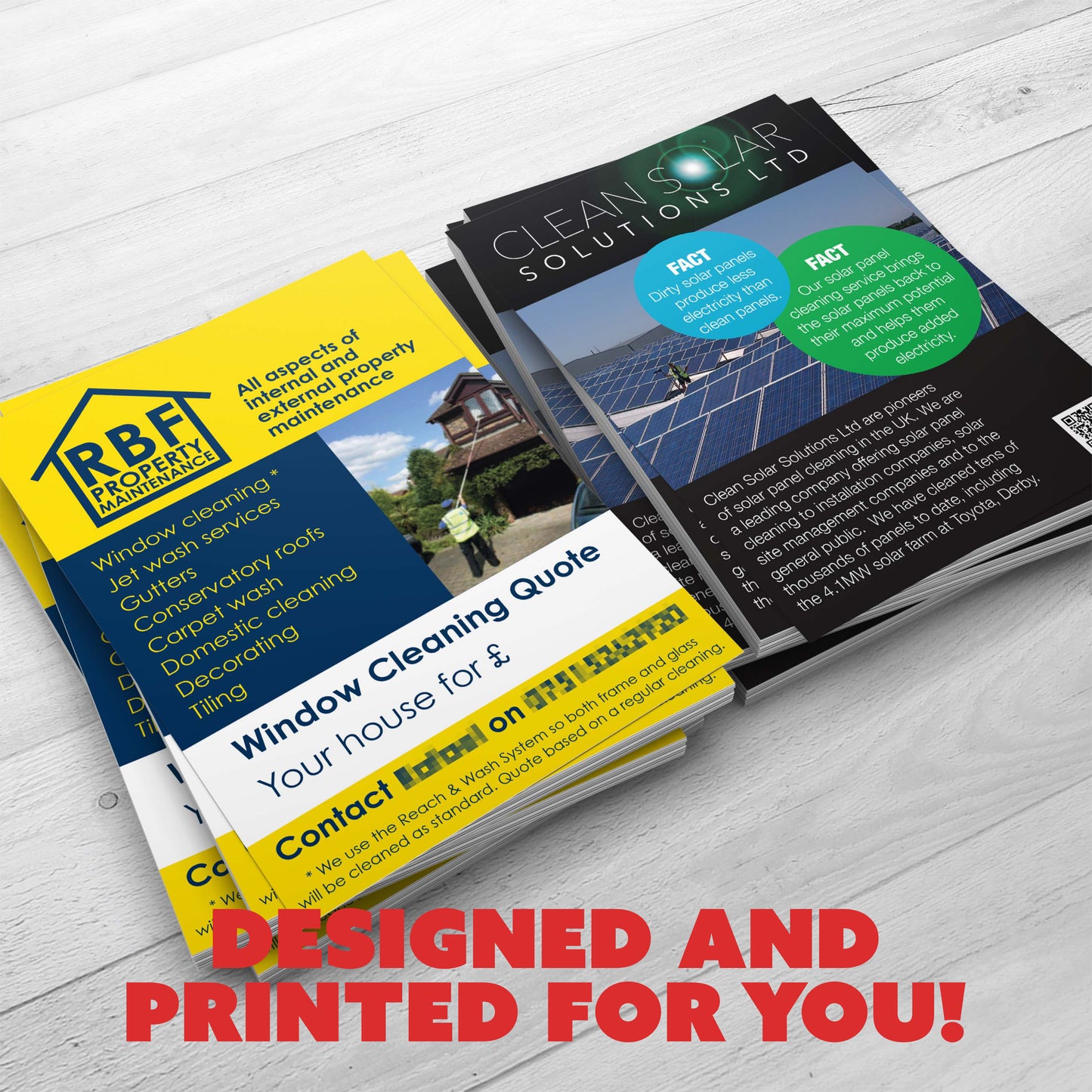 A5 Flyers - Designed and Printed