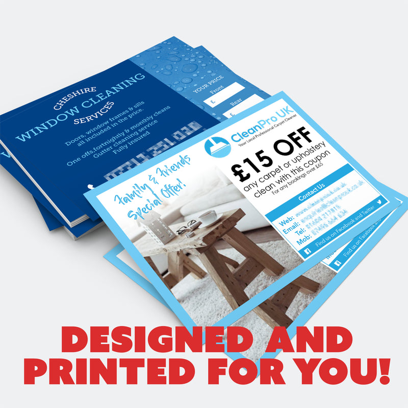 A6 Flyers - Designed and Printed